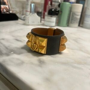 Hermes cuff leather
